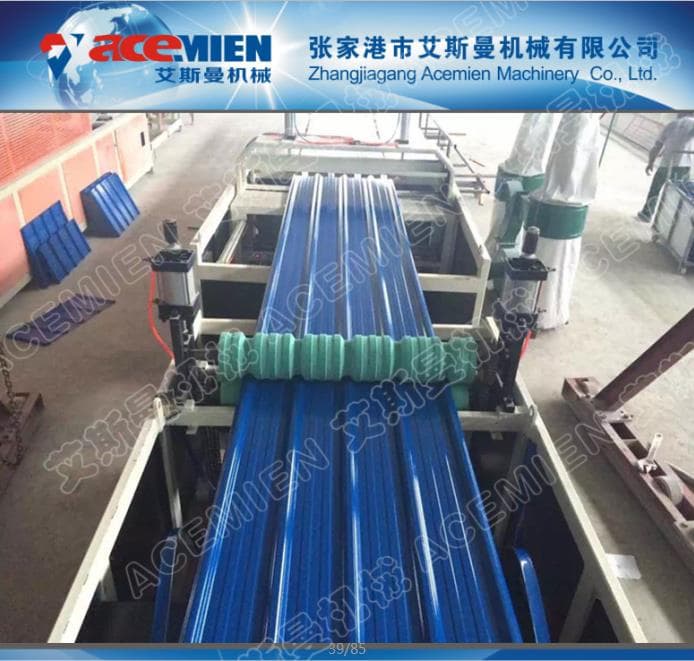 PVC plastic roof sheet roll forming machine